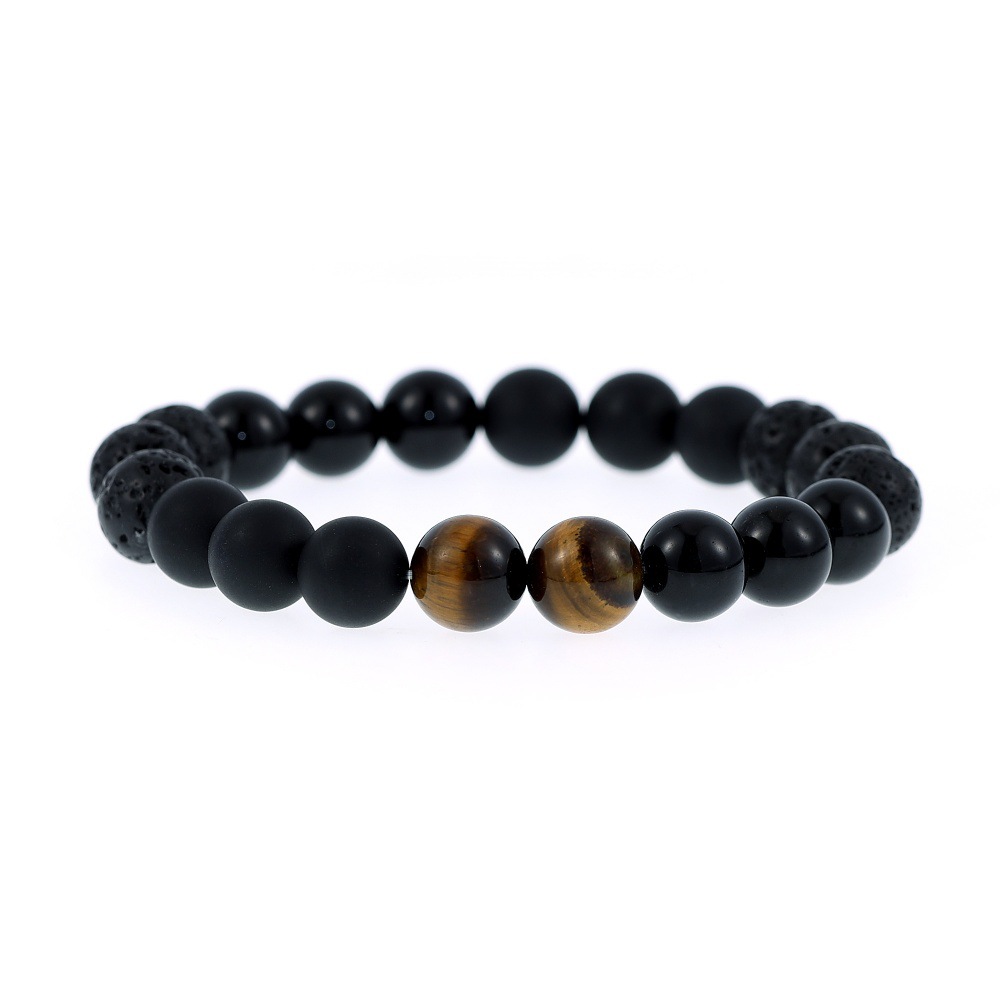 Natural Black Obsidian Protection Bracelet - Image 2
