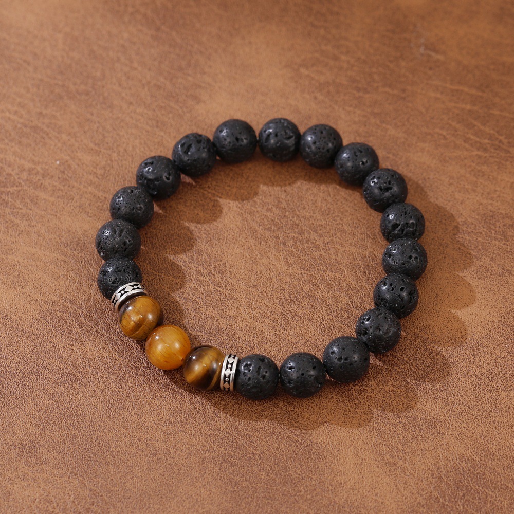 Natural Black Obsidian Protection Bracelet - Image 3
